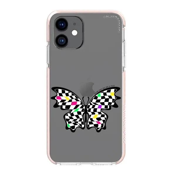 iPhone Case - Checkered Butterfly