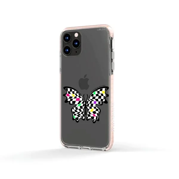 iPhone Case - Checkered Butterfly