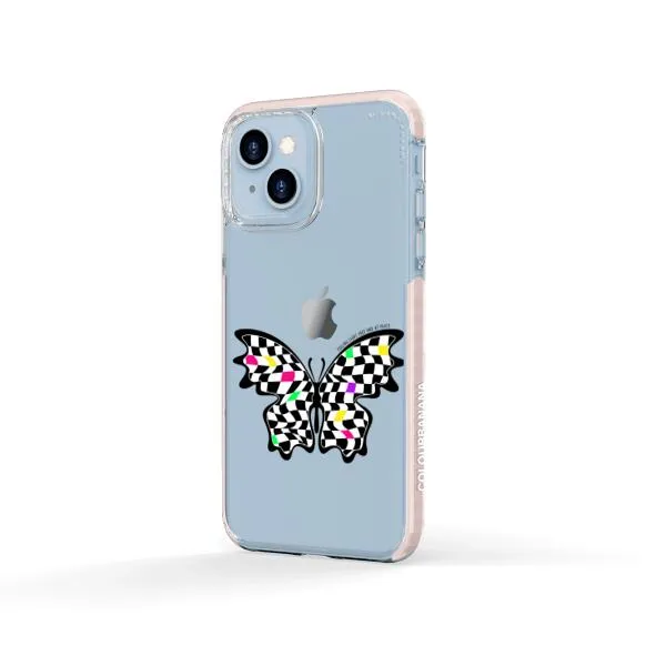 iPhone Case - Checkered Butterfly