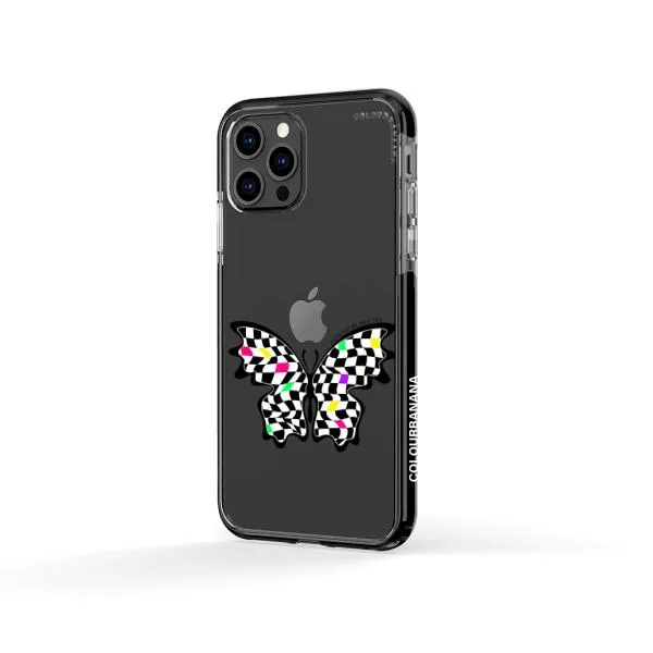 iPhone Case - Checkered Butterfly