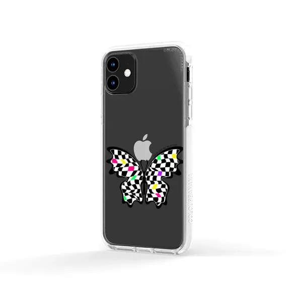 iPhone Case - Checkered Butterfly