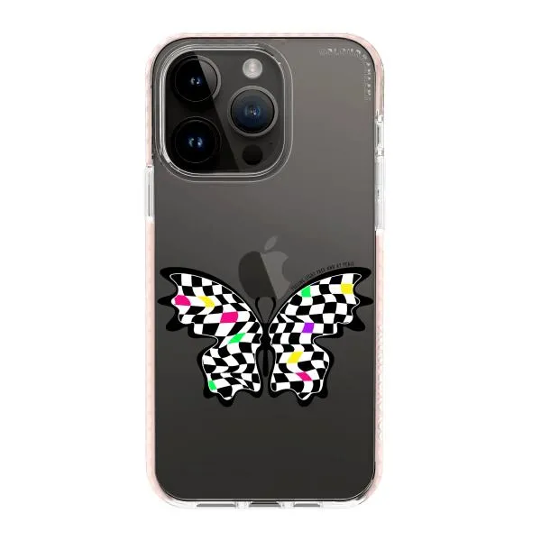 iPhone Case - Checkered Butterfly