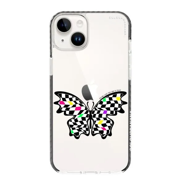iPhone Case - Checkered Butterfly