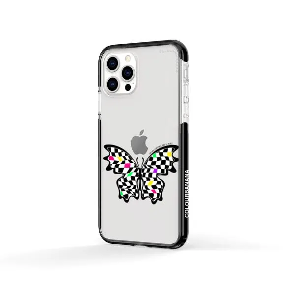 iPhone Case - Checkered Butterfly