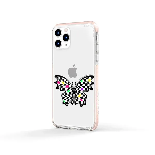 iPhone Case - Checkered Butterfly
