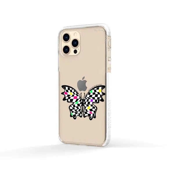 iPhone Case - Checkered Butterfly