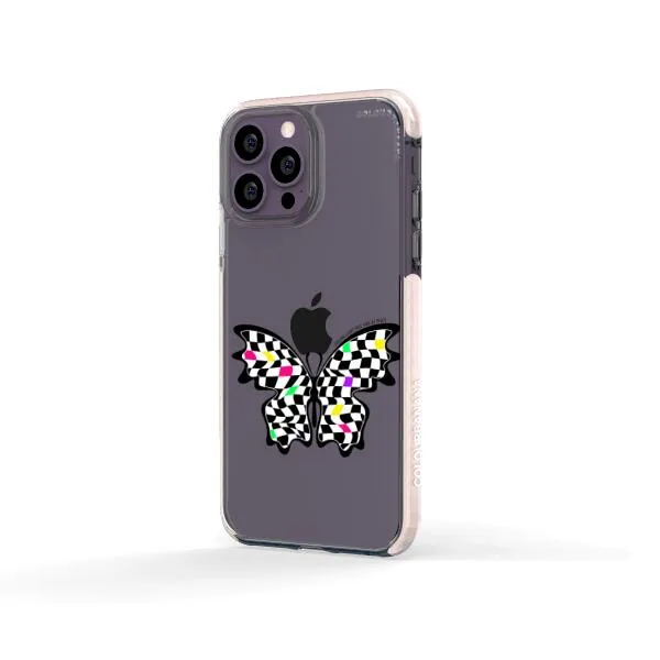iPhone Case - Checkered Butterfly