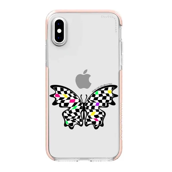iPhone Case - Checkered Butterfly