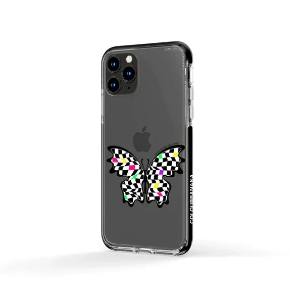 iPhone Case - Checkered Butterfly