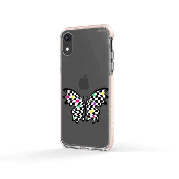 iPhone Case - Checkered Butterfly
