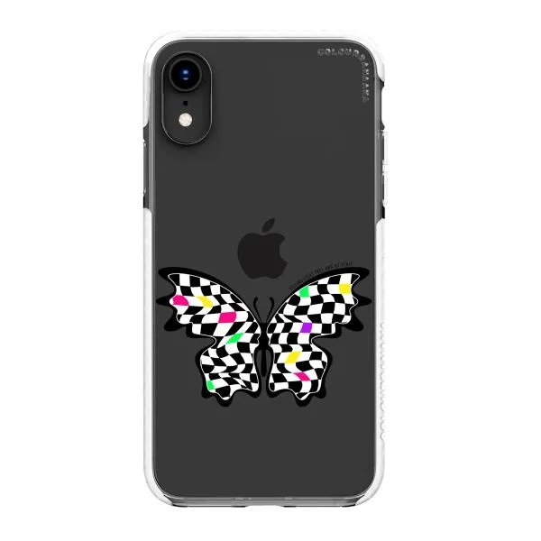 iPhone Case - Checkered Butterfly