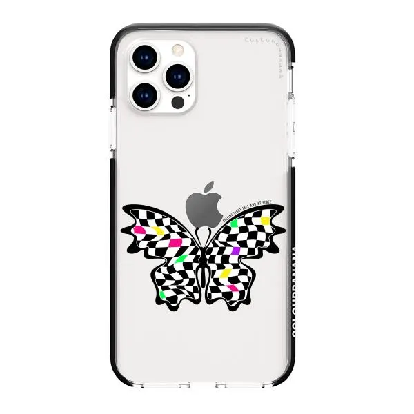 iPhone Case - Checkered Butterfly