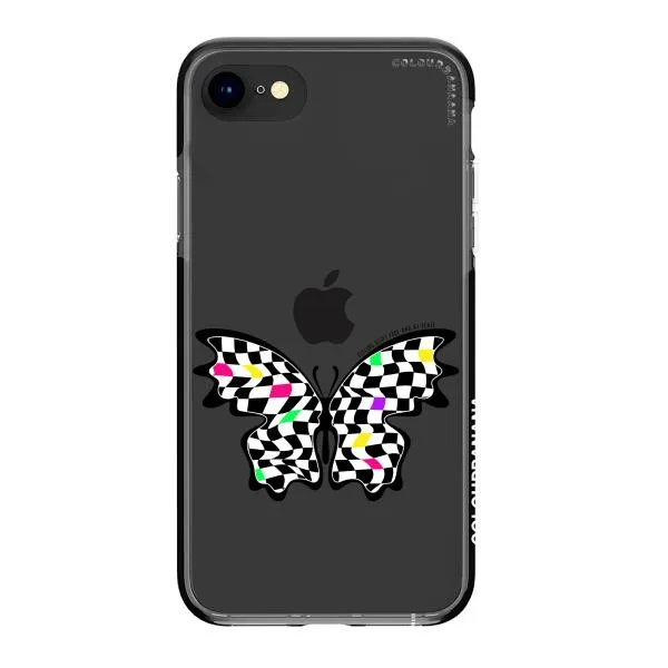 iPhone Case - Checkered Butterfly