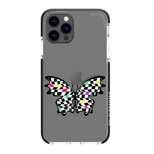 iPhone Case - Checkered Butterfly