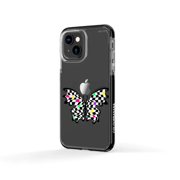 iPhone Case - Checkered Butterfly