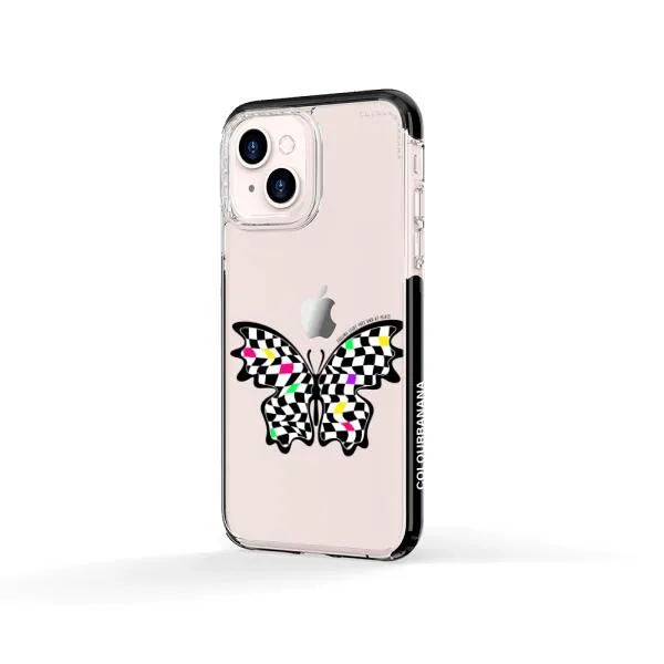 iPhone Case - Checkered Butterfly