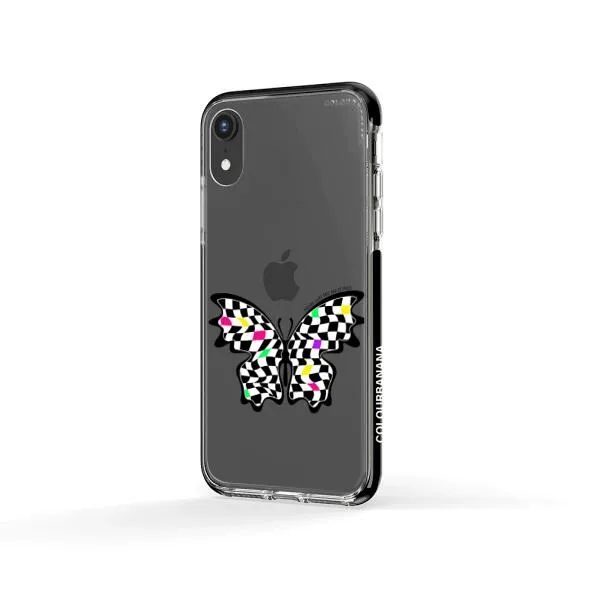 iPhone Case - Checkered Butterfly