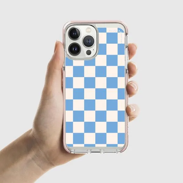 iPhone Case - Cyan Checkered