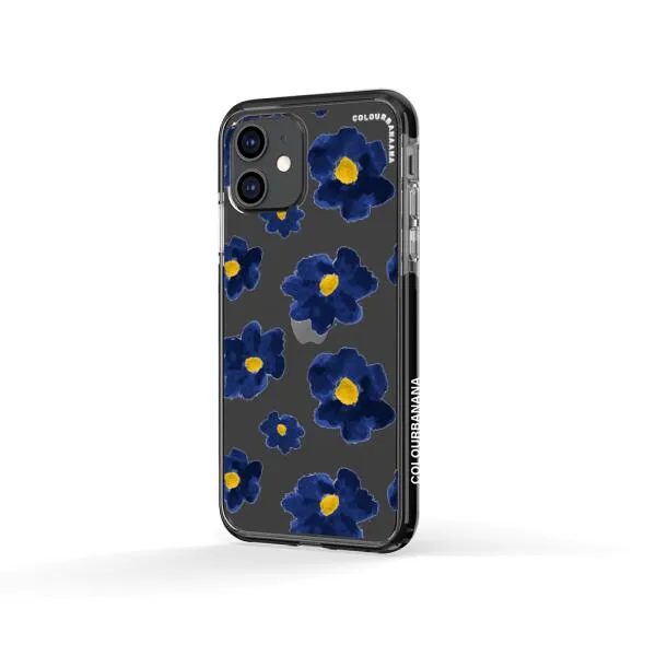 iPhone Case - Deep Blue Flowers