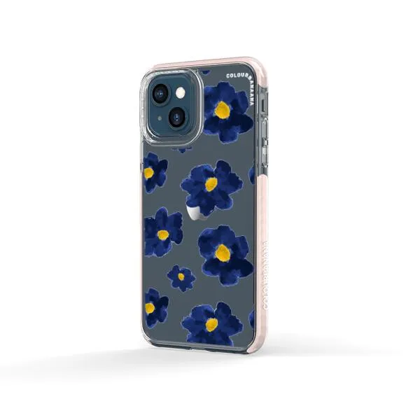 iPhone Case - Deep Blue Flowers