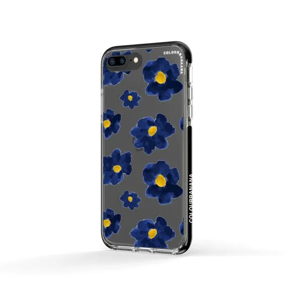 iPhone Case - Deep Blue Flowers