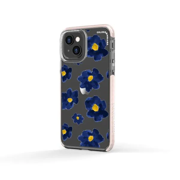 iPhone Case - Deep Blue Flowers