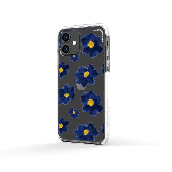 iPhone Case - Deep Blue Flowers