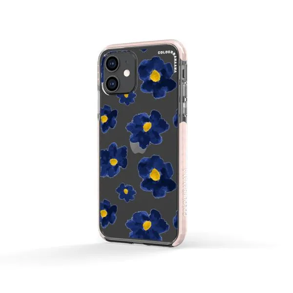 iPhone Case - Deep Blue Flowers