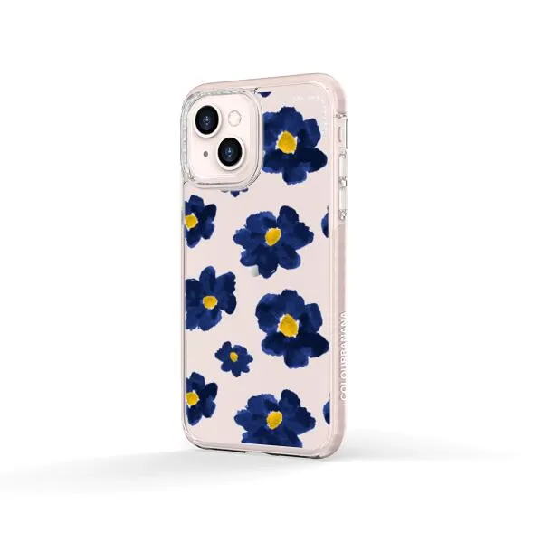 iPhone Case - Deep Blue Flowers