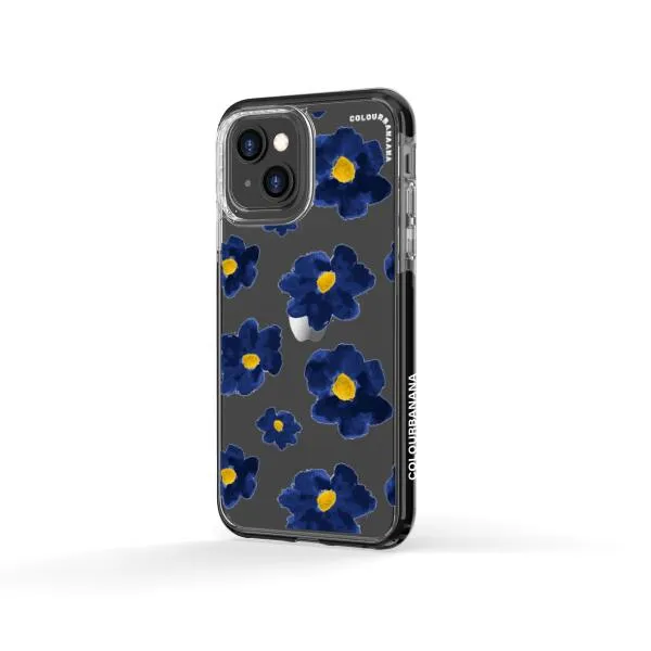 iPhone Case - Deep Blue Flowers