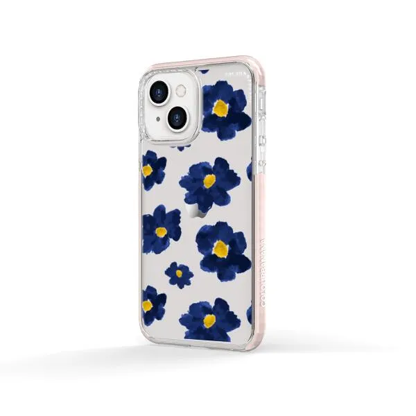 iPhone Case - Deep Blue Flowers