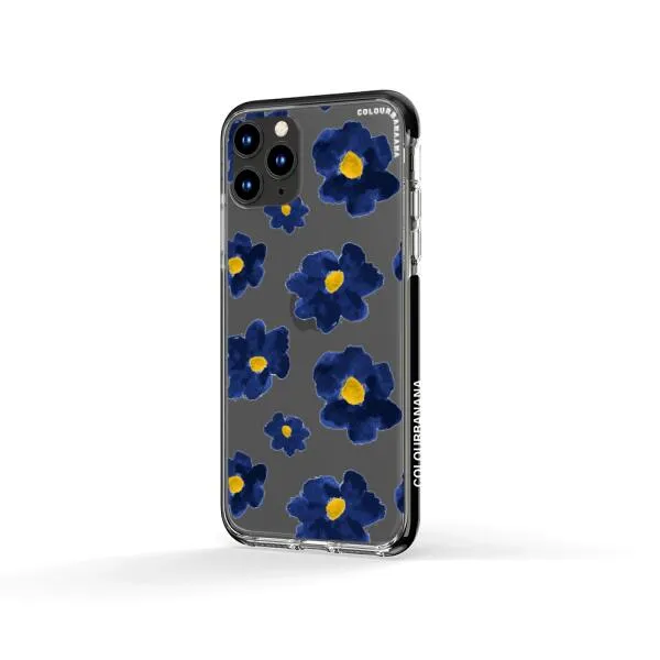 iPhone Case - Deep Blue Flowers