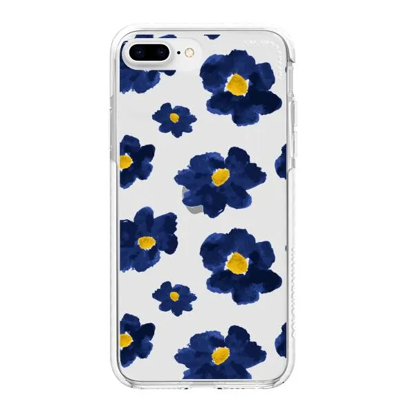 iPhone Case - Deep Blue Flowers