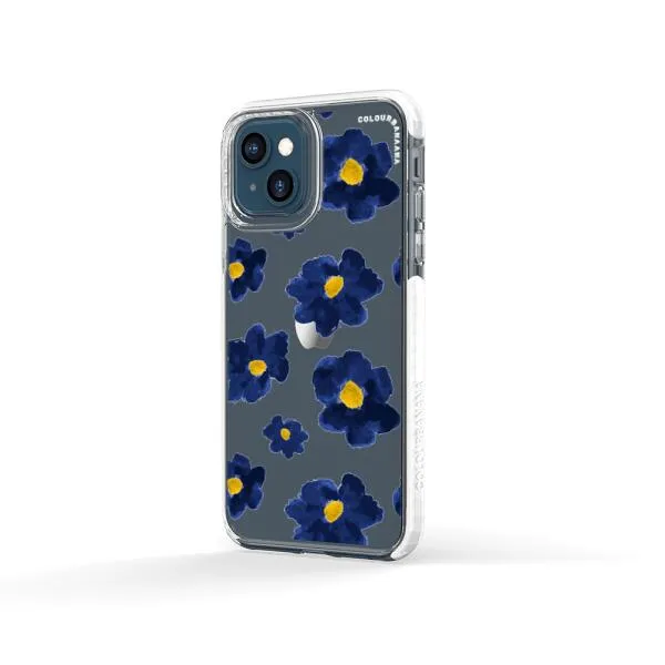 iPhone Case - Deep Blue Flowers