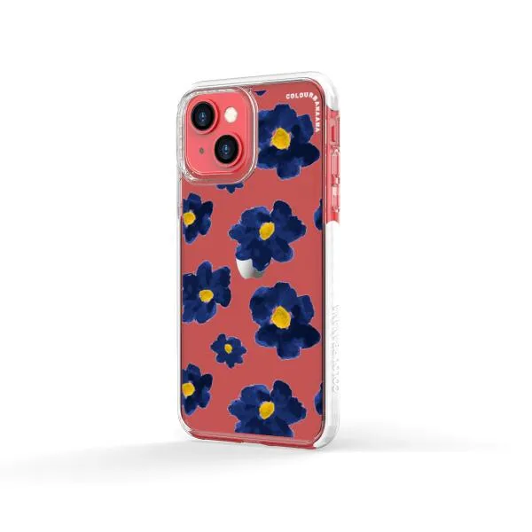 iPhone Case - Deep Blue Flowers