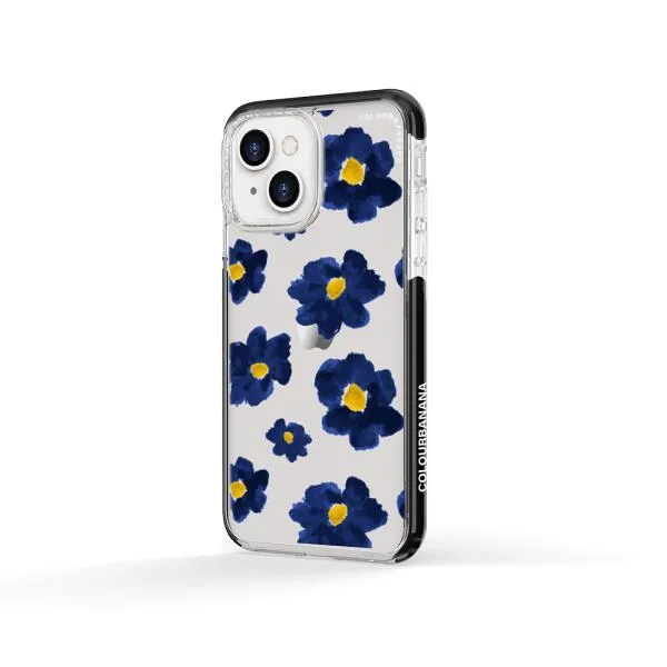 iPhone Case - Deep Blue Flowers