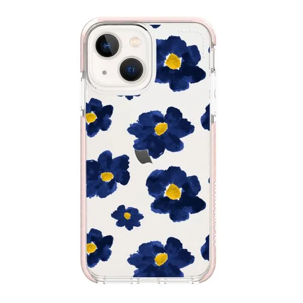 iPhone Case - Deep Blue Flowers