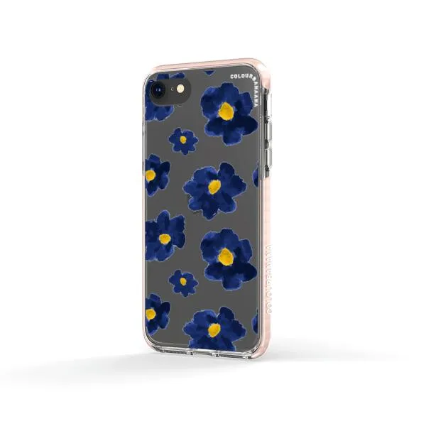 iPhone Case - Deep Blue Flowers