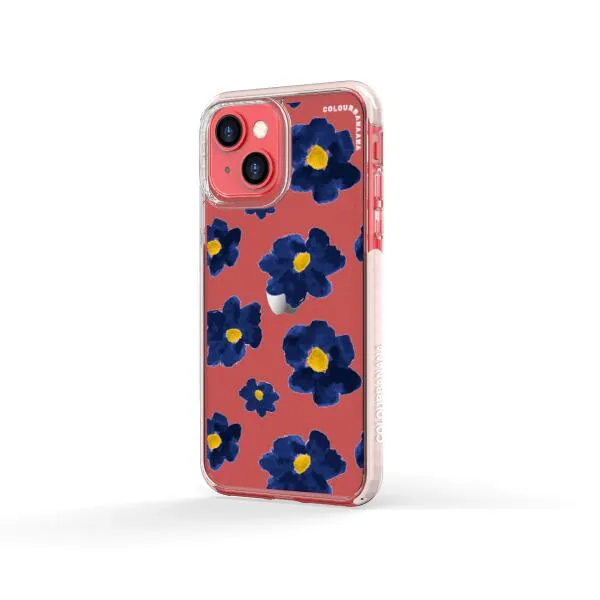 iPhone Case - Deep Blue Flowers