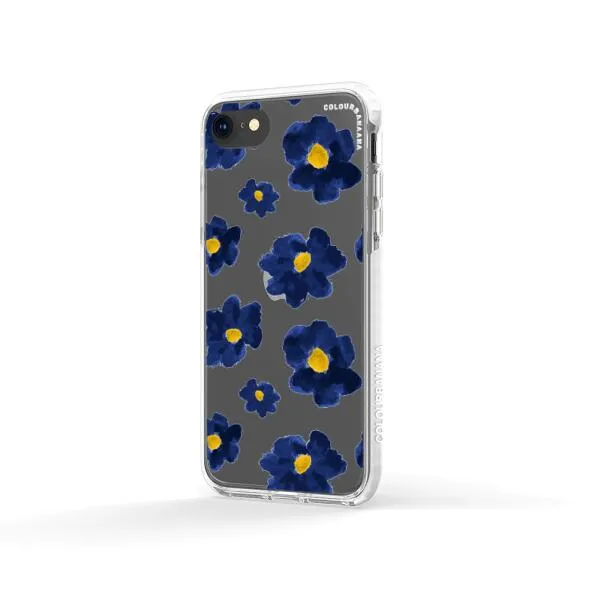 iPhone Case - Deep Blue Flowers