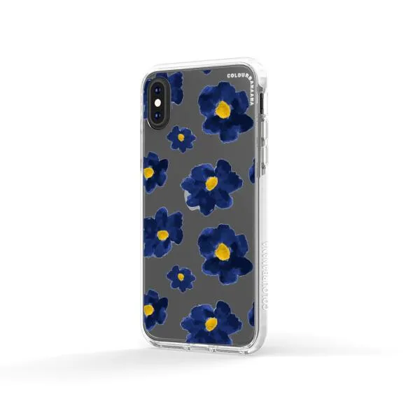 iPhone Case - Deep Blue Flowers