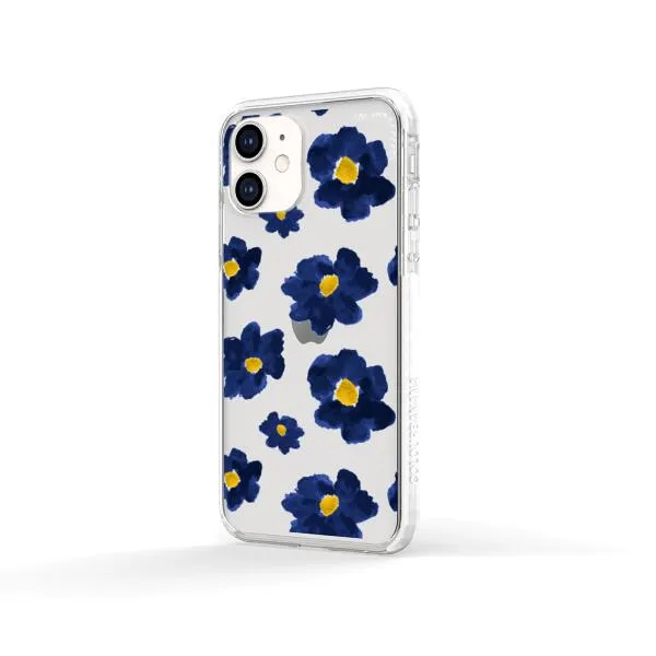 iPhone Case - Deep Blue Flowers