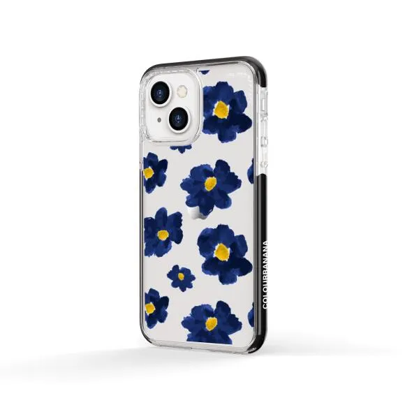 iPhone Case - Deep Blue Flowers