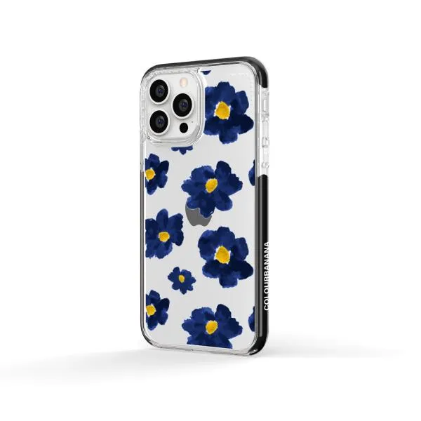 iPhone Case - Deep Blue Flowers