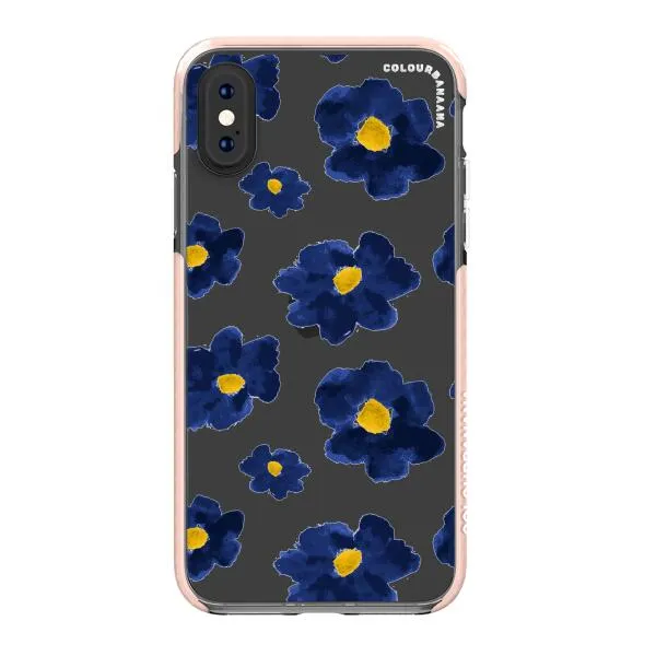 iPhone Case - Deep Blue Flowers