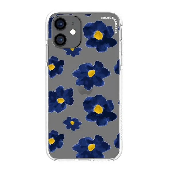 iPhone Case - Deep Blue Flowers