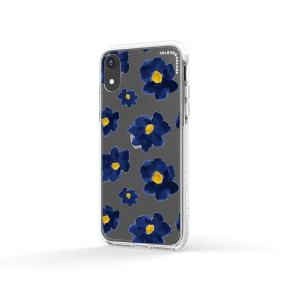 iPhone Case - Deep Blue Flowers