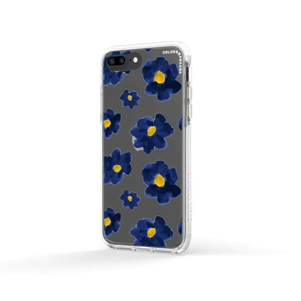 iPhone Case - Deep Blue Flowers