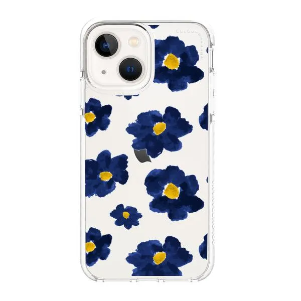 iPhone Case - Deep Blue Flowers