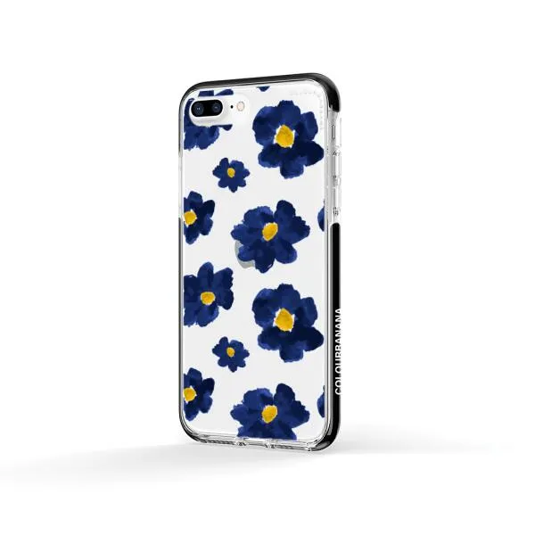 iPhone Case - Deep Blue Flowers